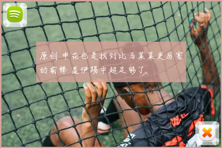 原创 申花也是找到比马莱莱更厉害的前锋 盖伊踢中超足够了